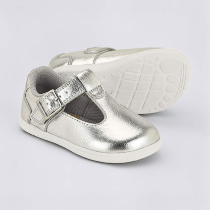 Goodall Metallic barefoot toddler shoe - pair with sole
