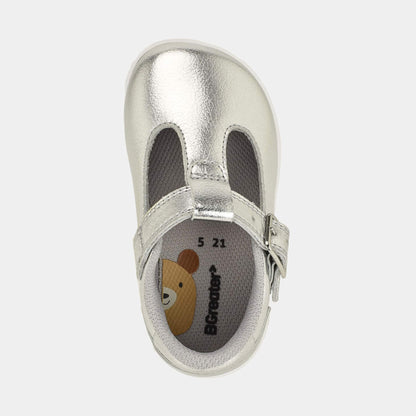 Goodall Metallic barefoot toddler shoe - top