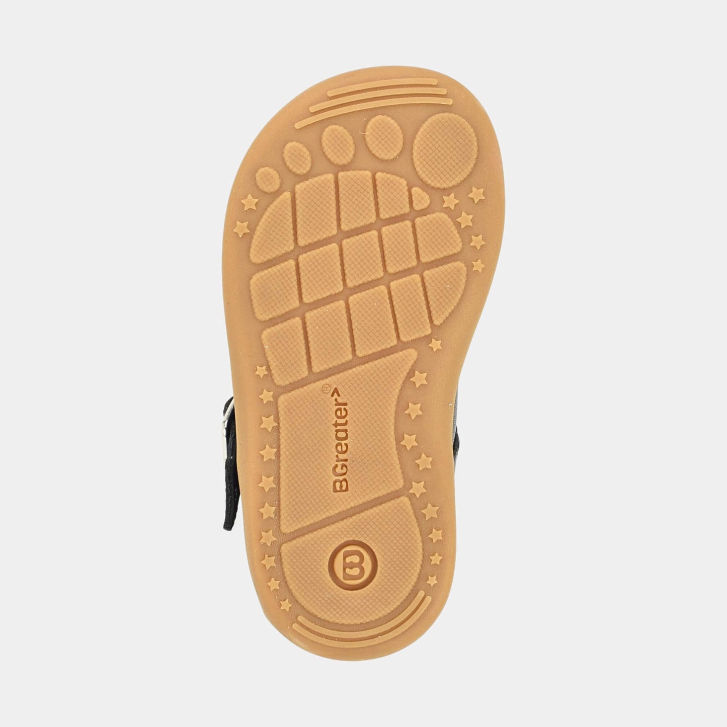 Goodall Navy barefoot toddler shoe - sole