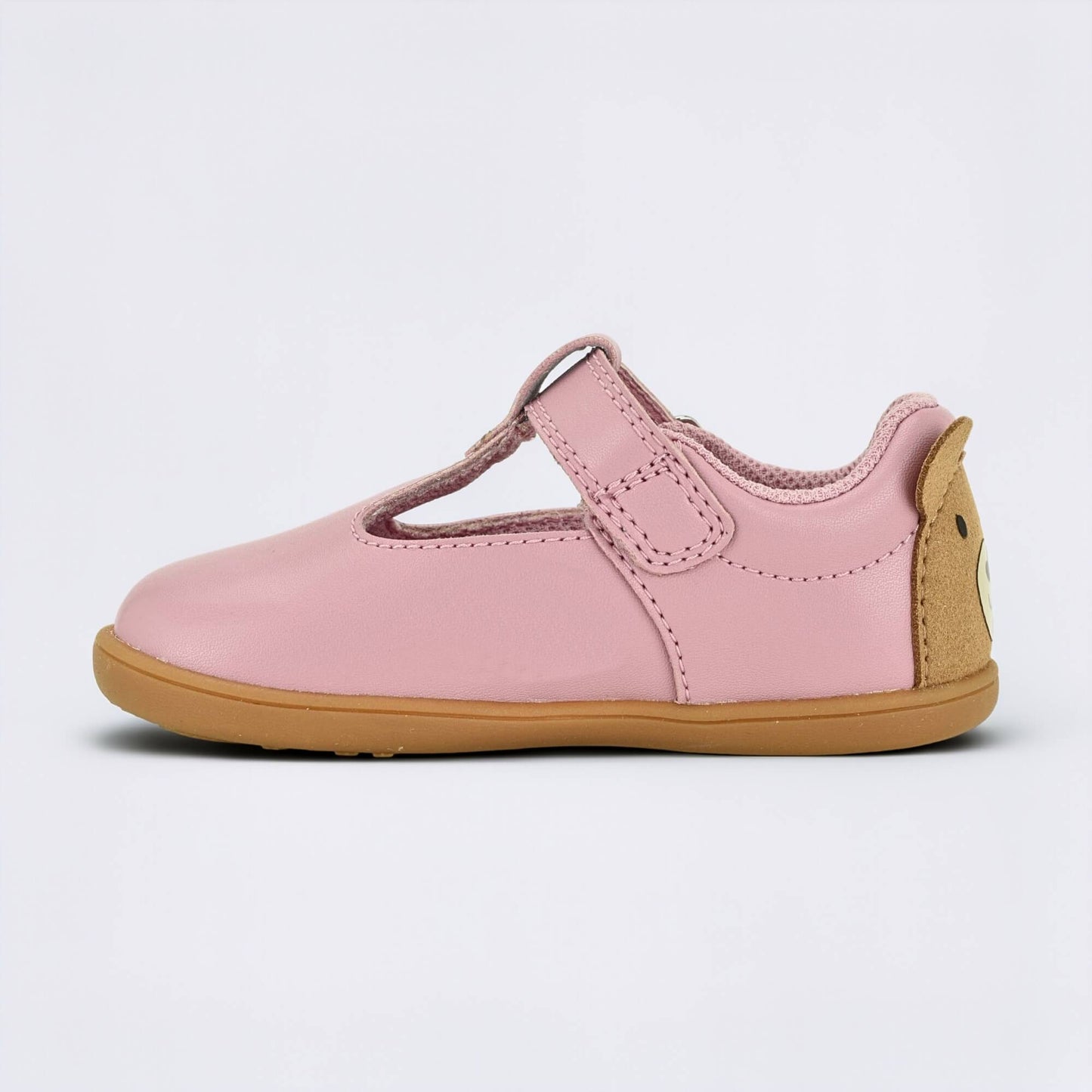 Goodall Pink barefoot toddler shoe - inside