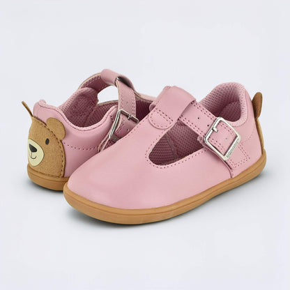 Goodall Pink barefoot toddler shoe - pair facing