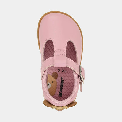 Goodall Pink barefoot toddler shoe - top