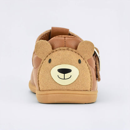 Goodall Tan barefoot toddler shoe - back