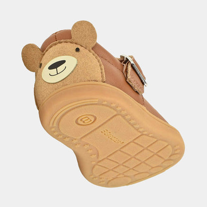 Goodall Tan barefoot toddler shoe - floating