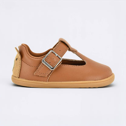 Goodall Tan barefoot toddler shoe - outside