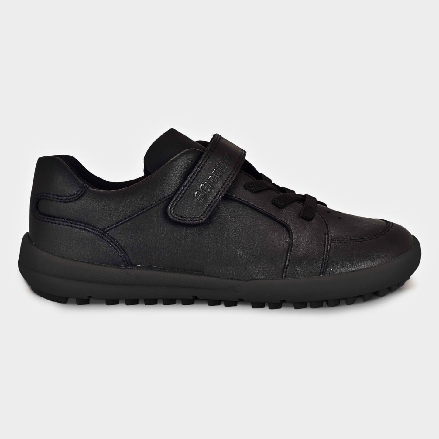 Black Barefoot School Shoe - outside