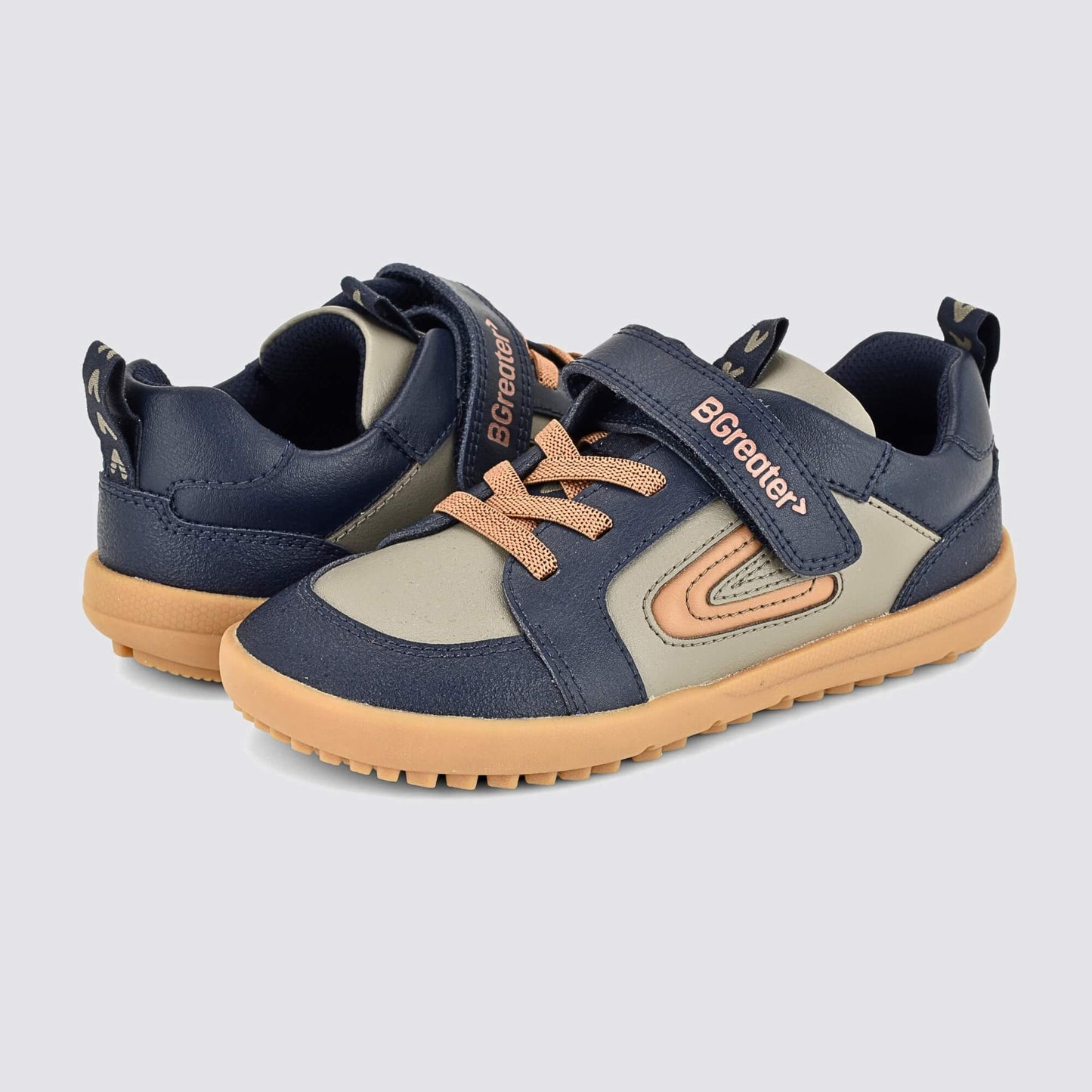 Kids Brown Barefoot Trainer - pair facing