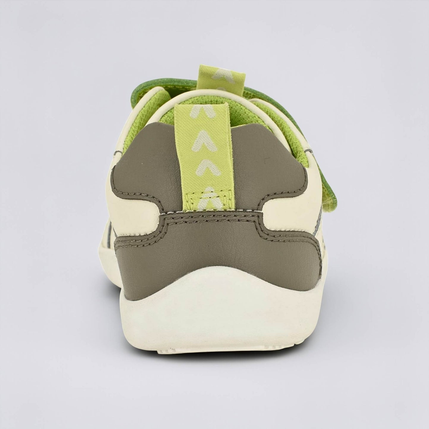 Kids Grey Lime Barefoot Trainer - back