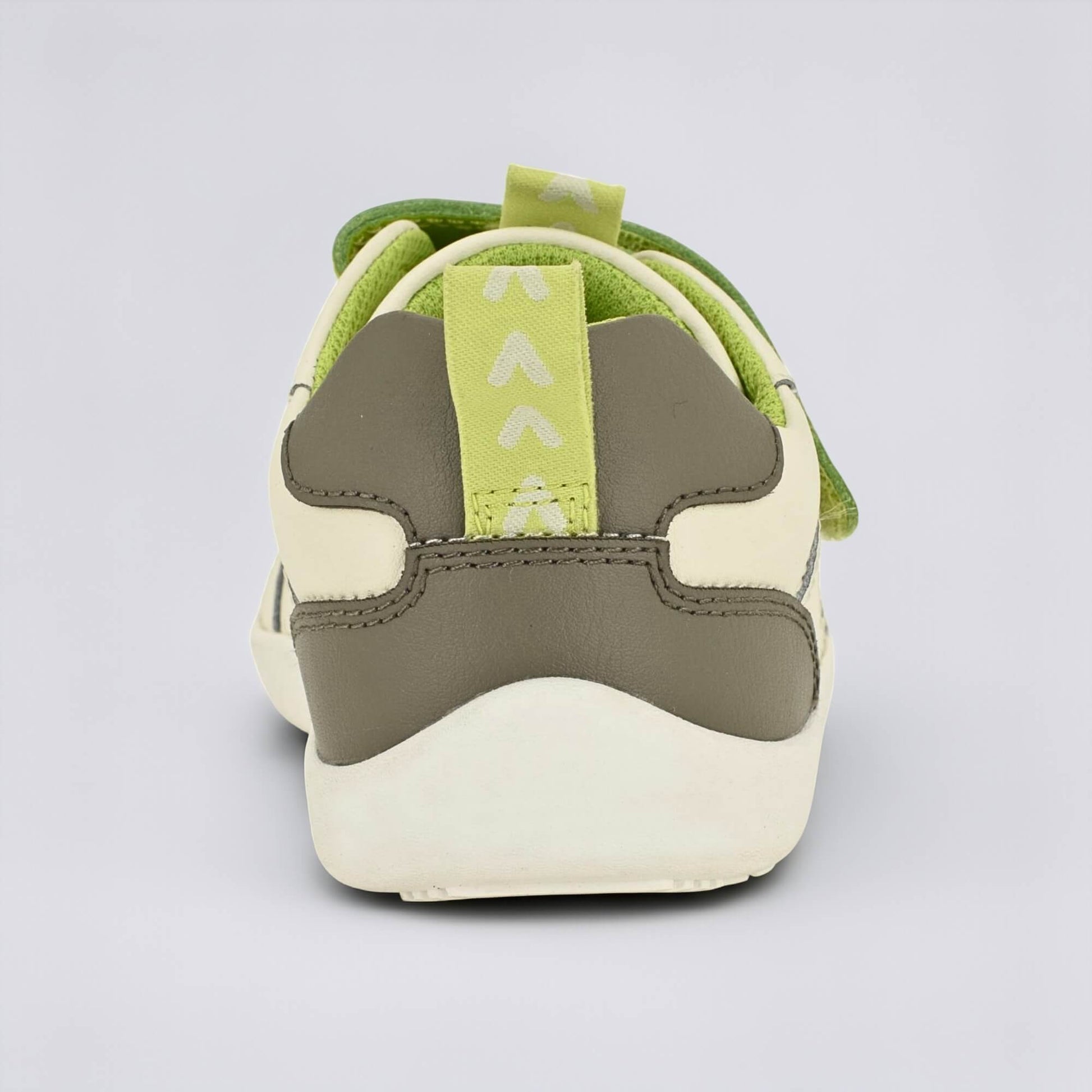 Kids Grey Lime Barefoot Trainer - back