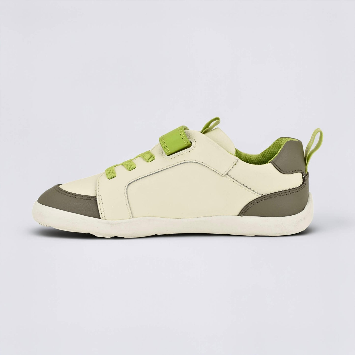 Kids Grey Lime Barefoot Trainer - inside