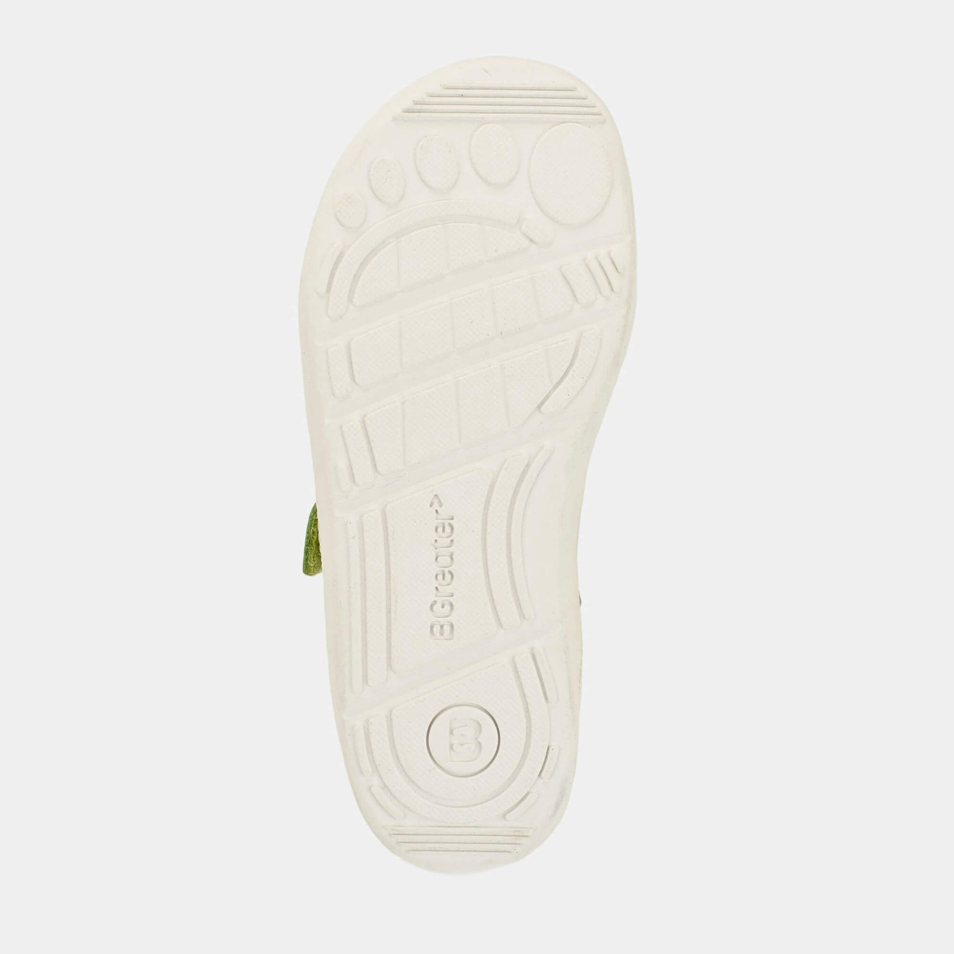 Kids Grey Lime Barefoot Trainer - sole