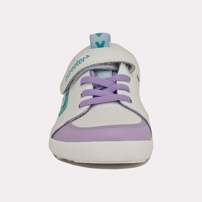 Kids Lilac White Barefoot Trainer - front