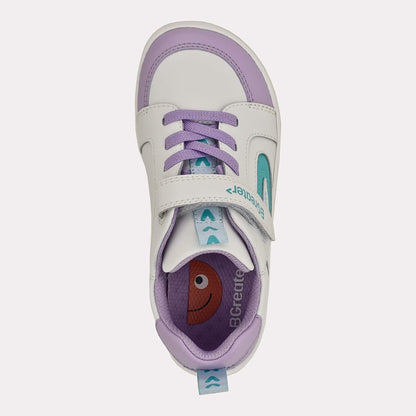 Kids Lilac White Barefoot Trainer - top