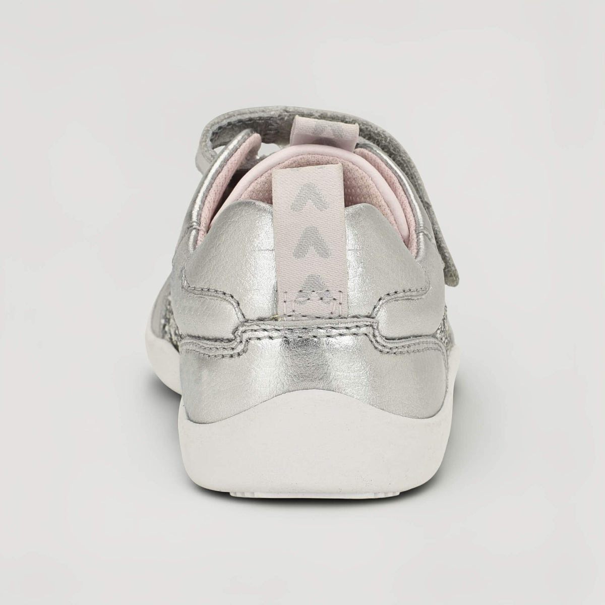 All Leather Lev - Silver Glitter
