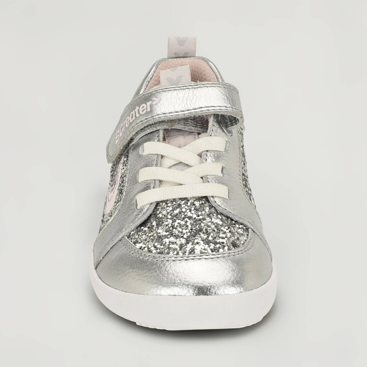 All Leather Lev - Silver Glitter