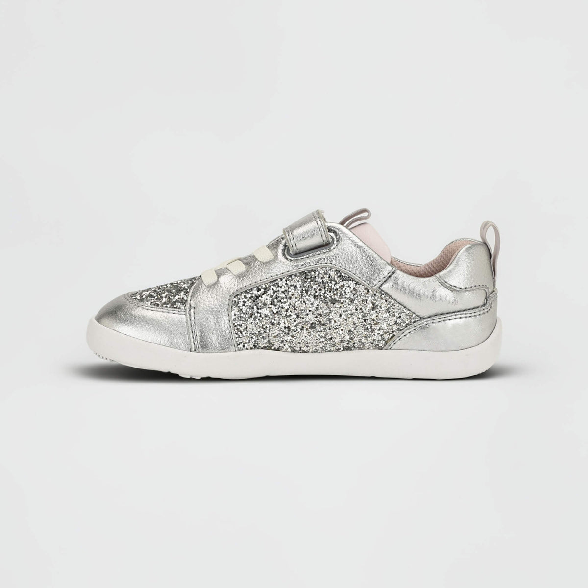 All Leather Lev - Silver Glitter