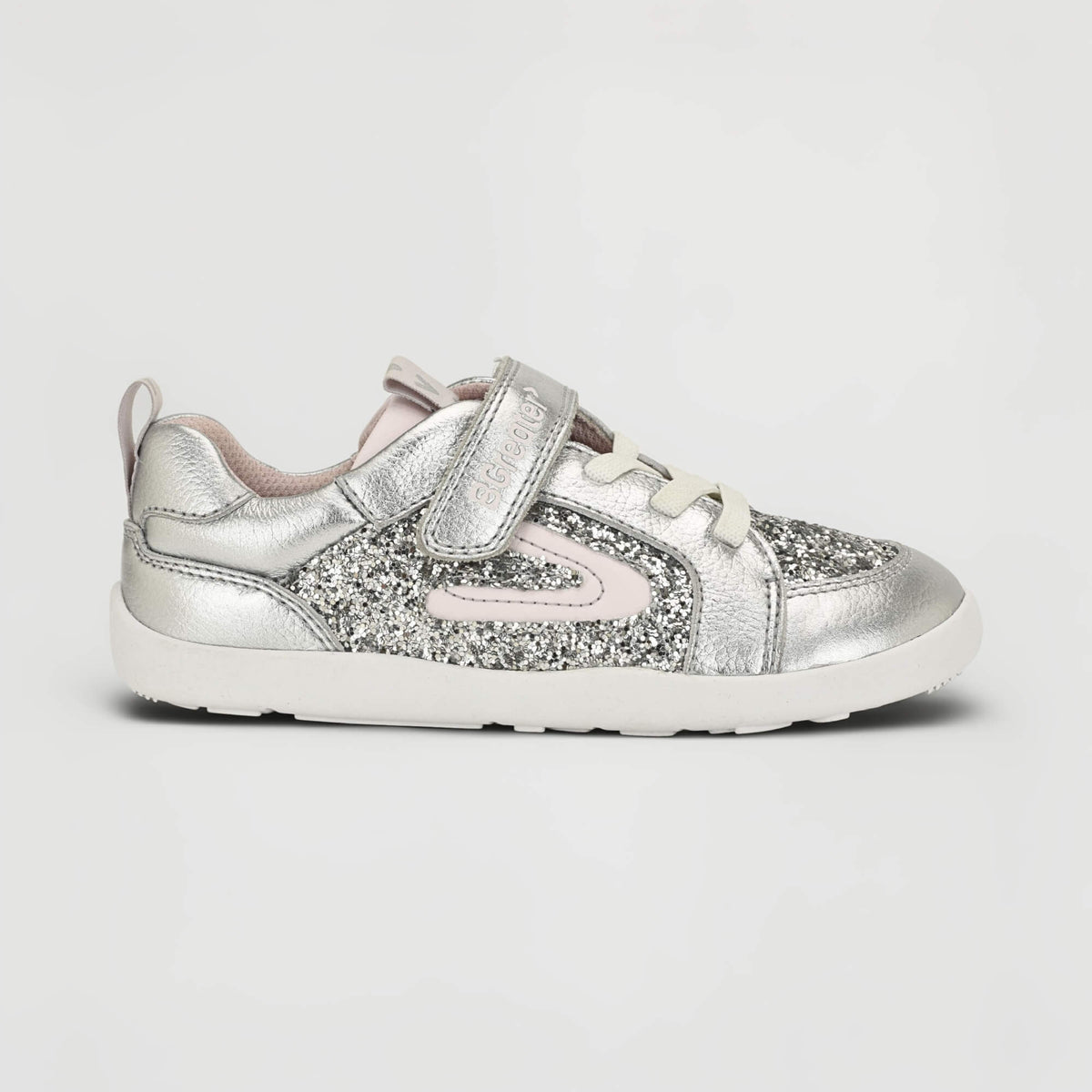 All Leather Lev - Silver Glitter