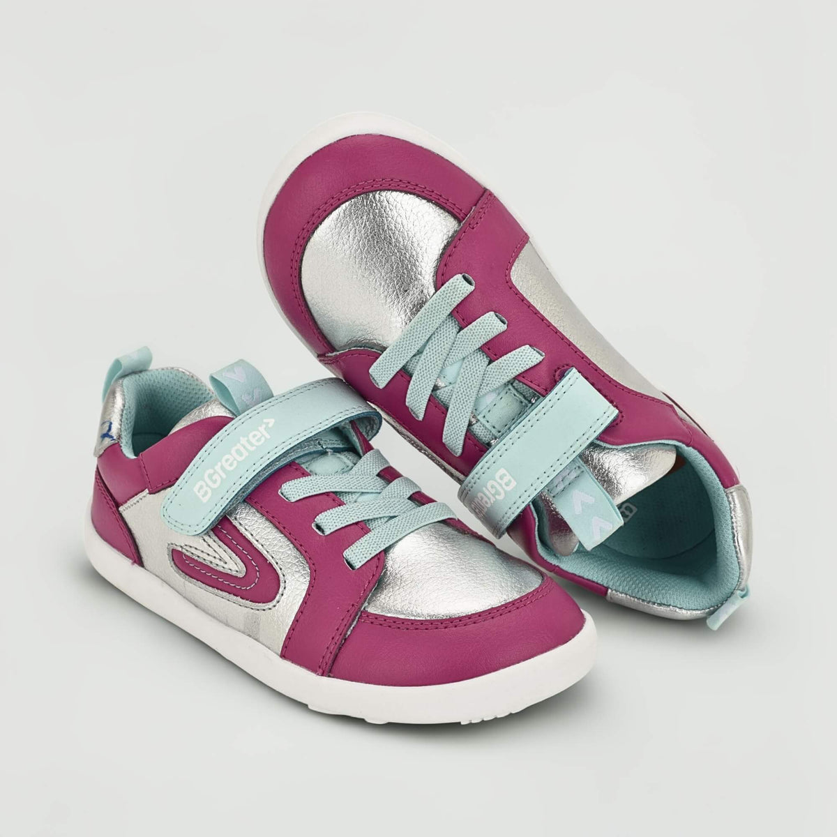 All Leather Lev - Silver Pink