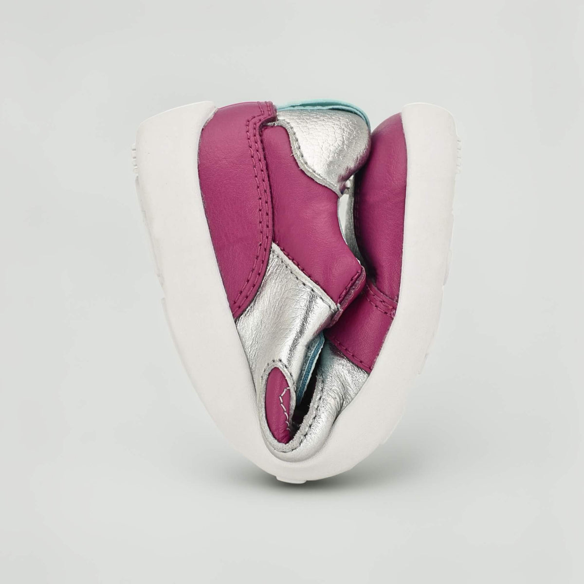 All Leather Lev - Silver Pink