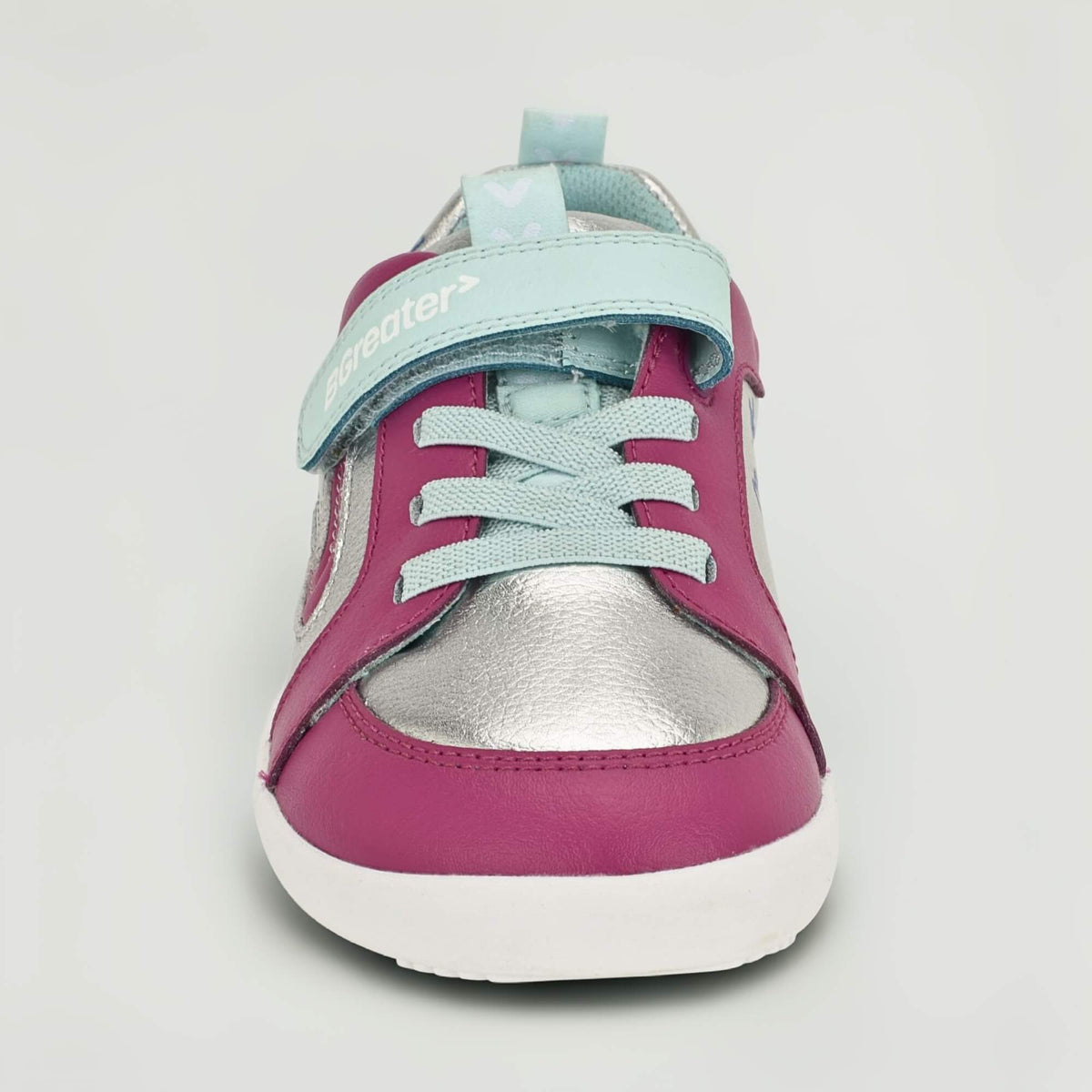 All Leather Lev - Silver Pink