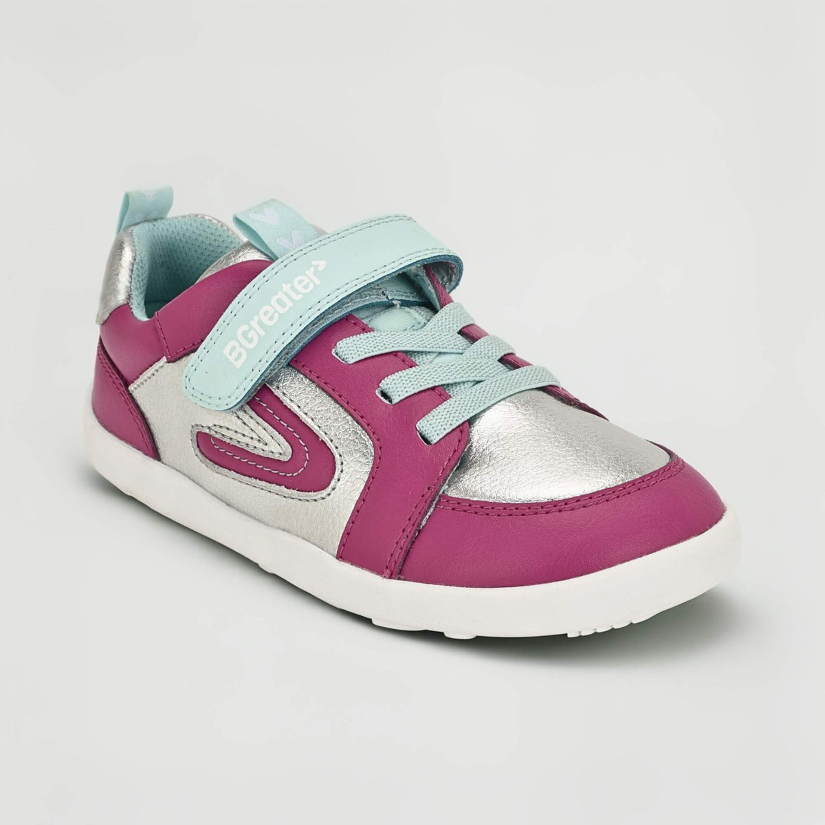 All Leather Lev - Silver Pink