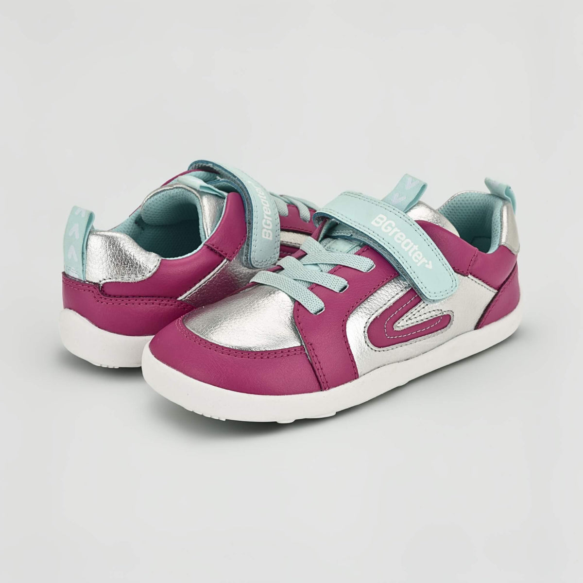 All Leather Lev - Silver Pink