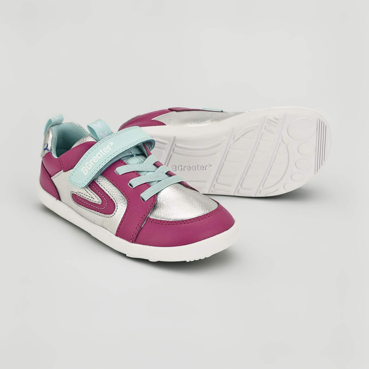 All Leather Lev - Silver Pink