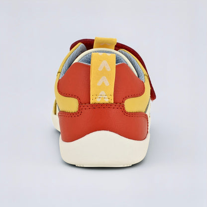Kids Yellow Red Barefoot Trainer - back