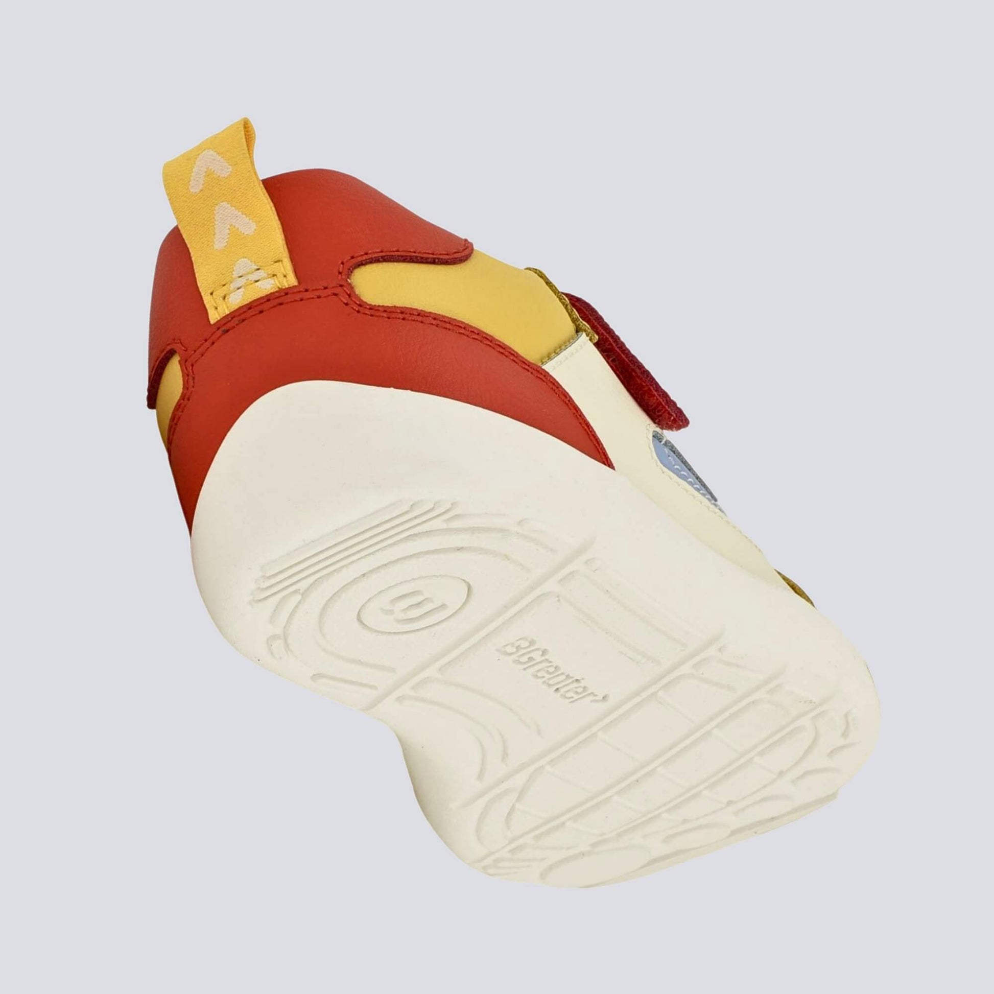 Kids Yellow Red Barefoot Trainer - floating