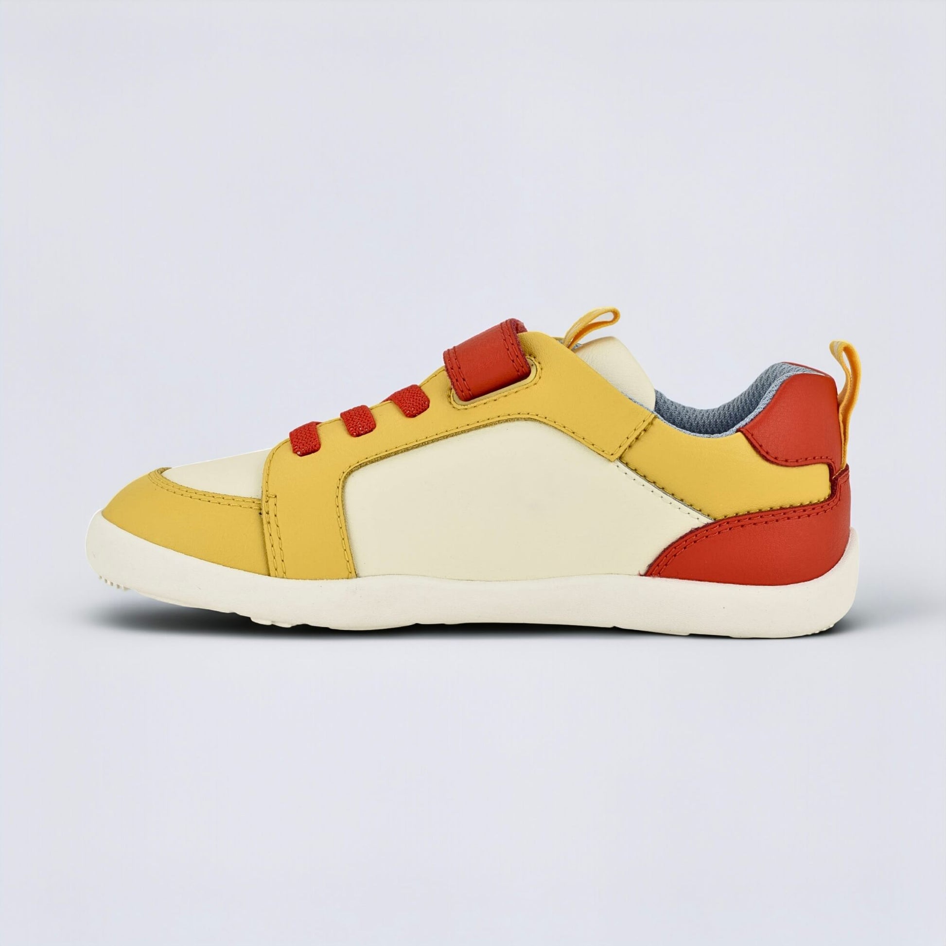 Kids Yellow Red Barefoot Trainer - inside