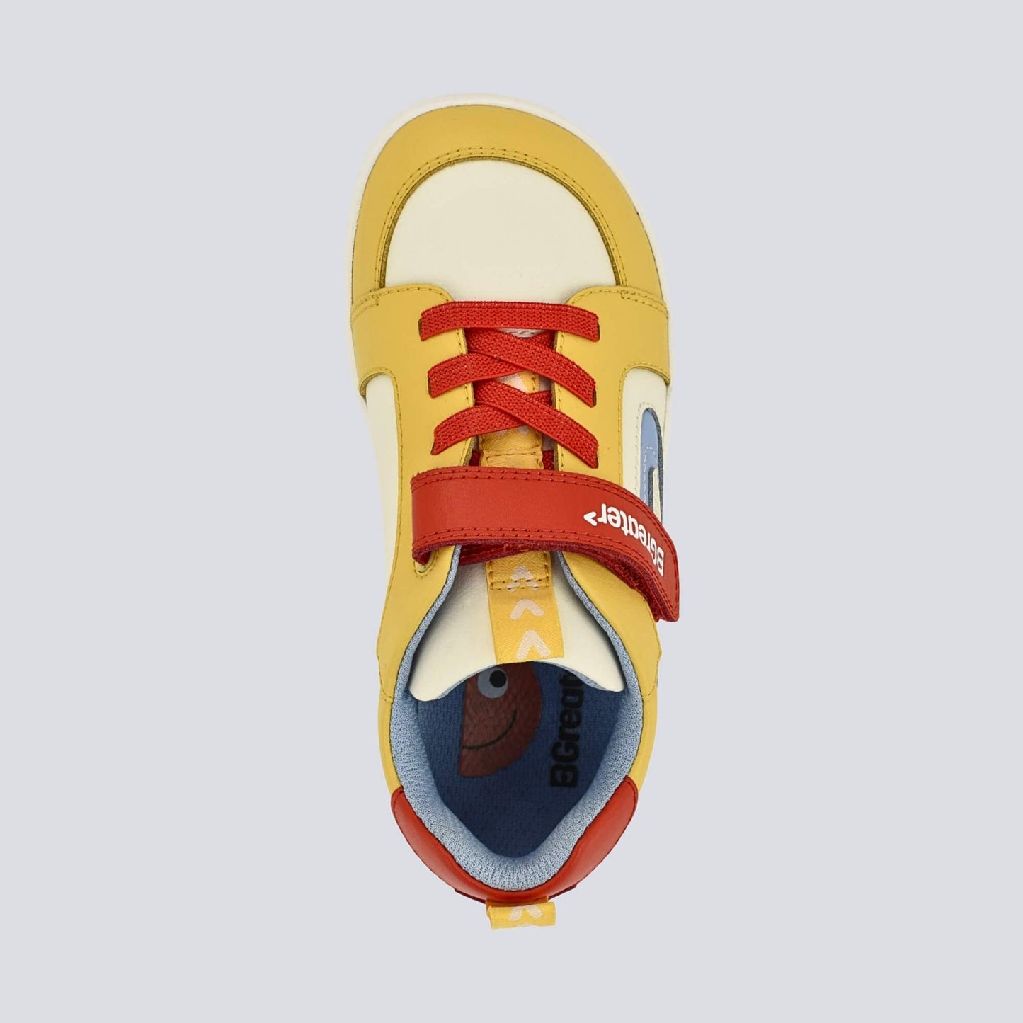 Kids Yellow Red Barefoot Trainer - top