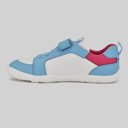 Kids Blue White Barefoot Trainer - Inside