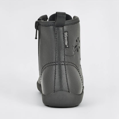 Girls Black Laced Boot - back