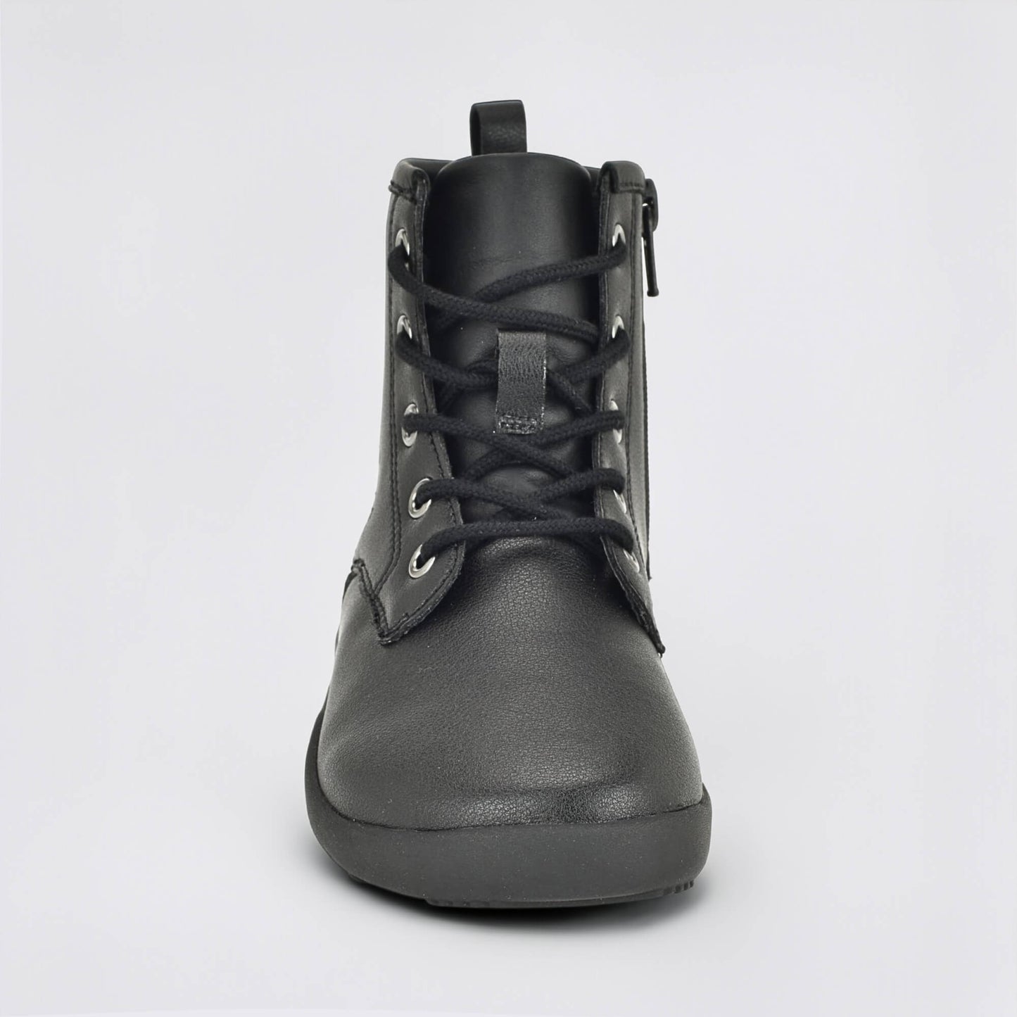 Girls Black Laced Boot - front