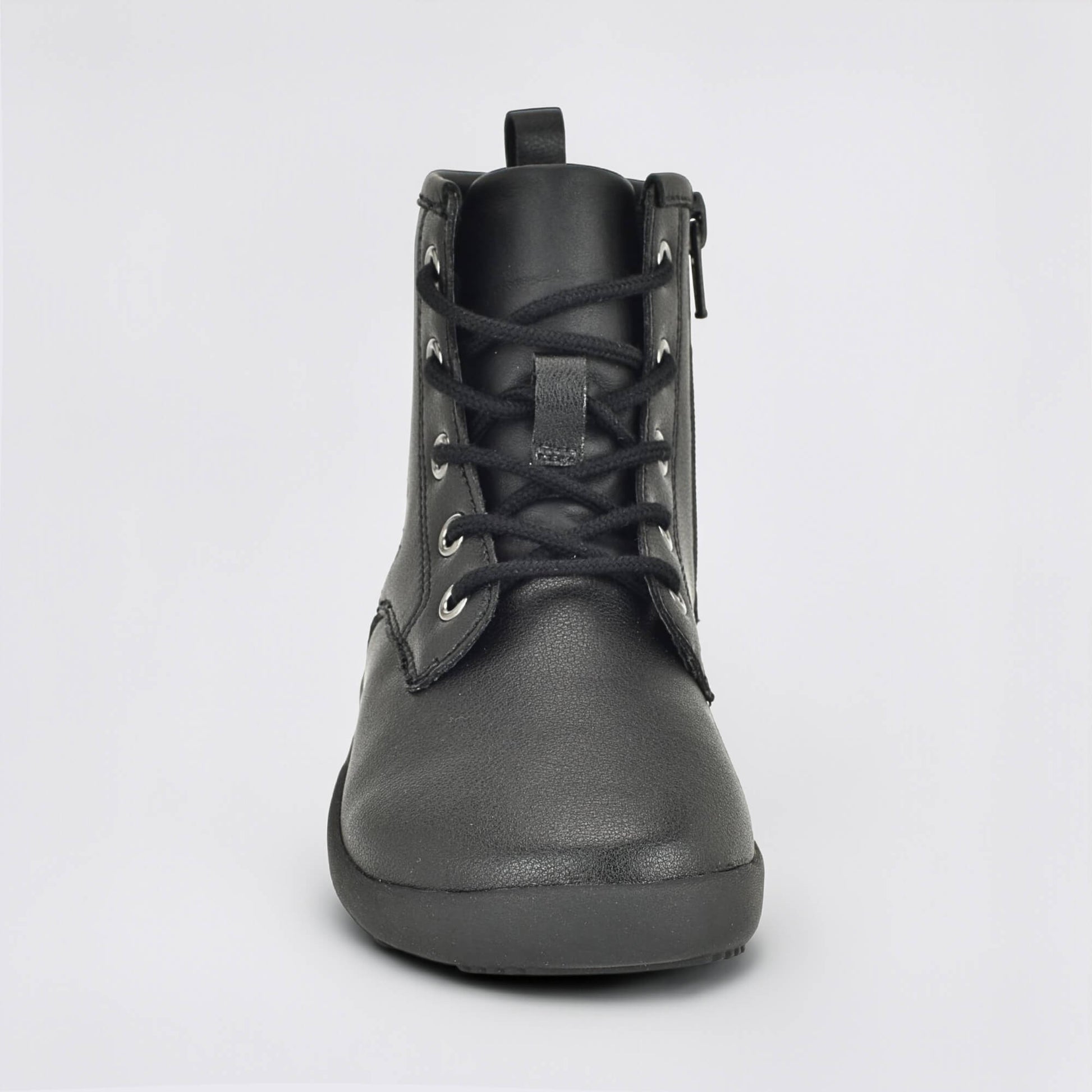 Girls Black Laced Boot - front
