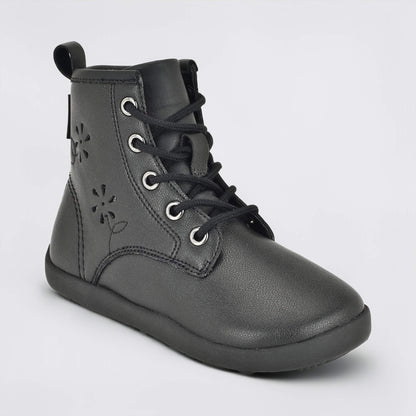 Girls Black Laced Boot - main feature photo