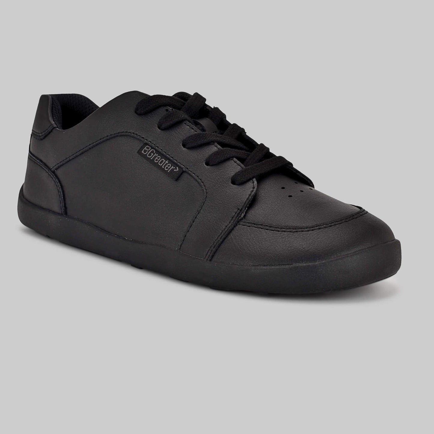 Black Kids School Shoe - Main