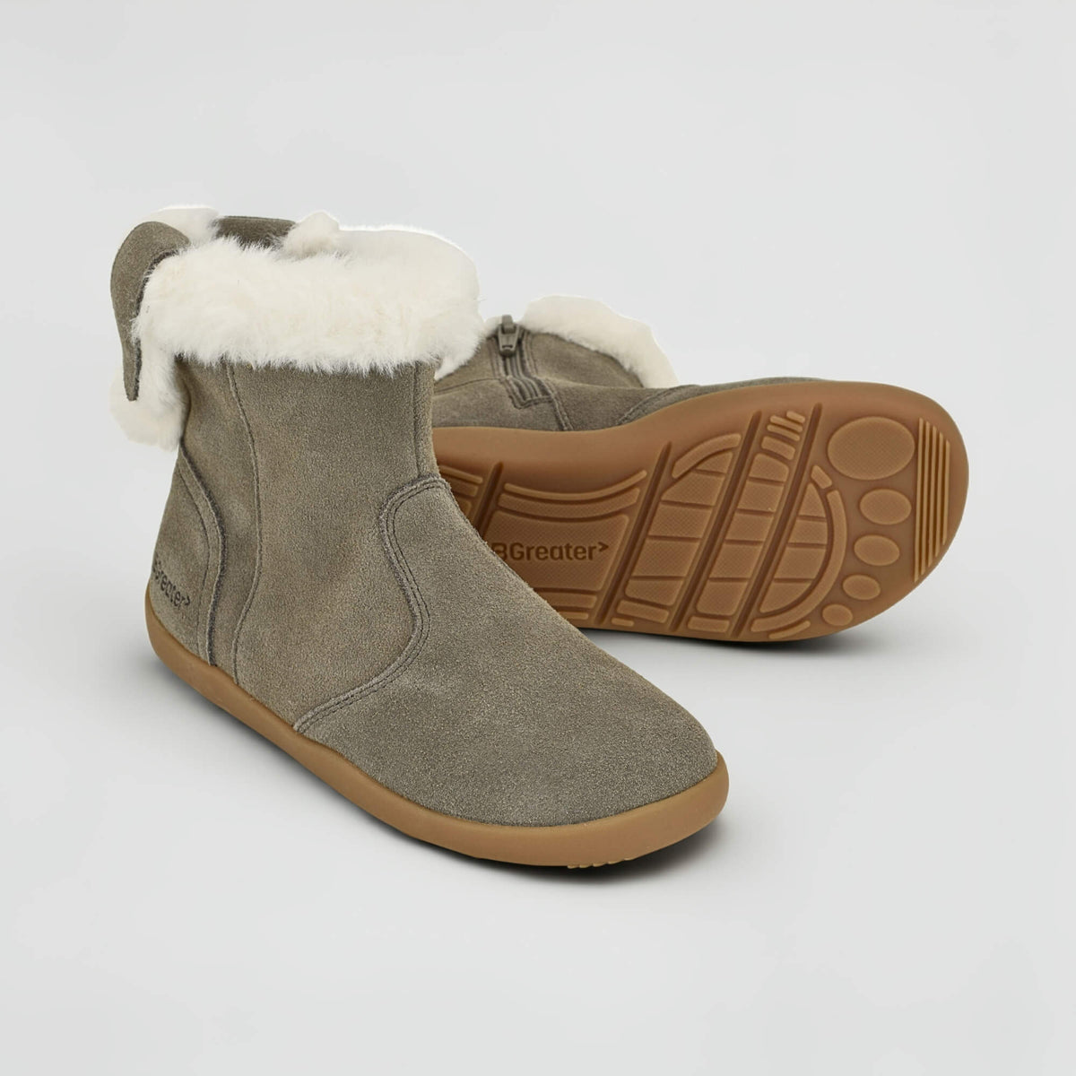 Parks Brown Suede Boot - pair with sole