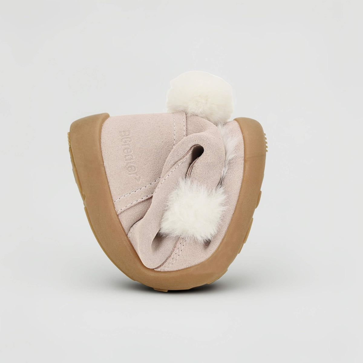 Parks Pink Suede Boot - flexed
