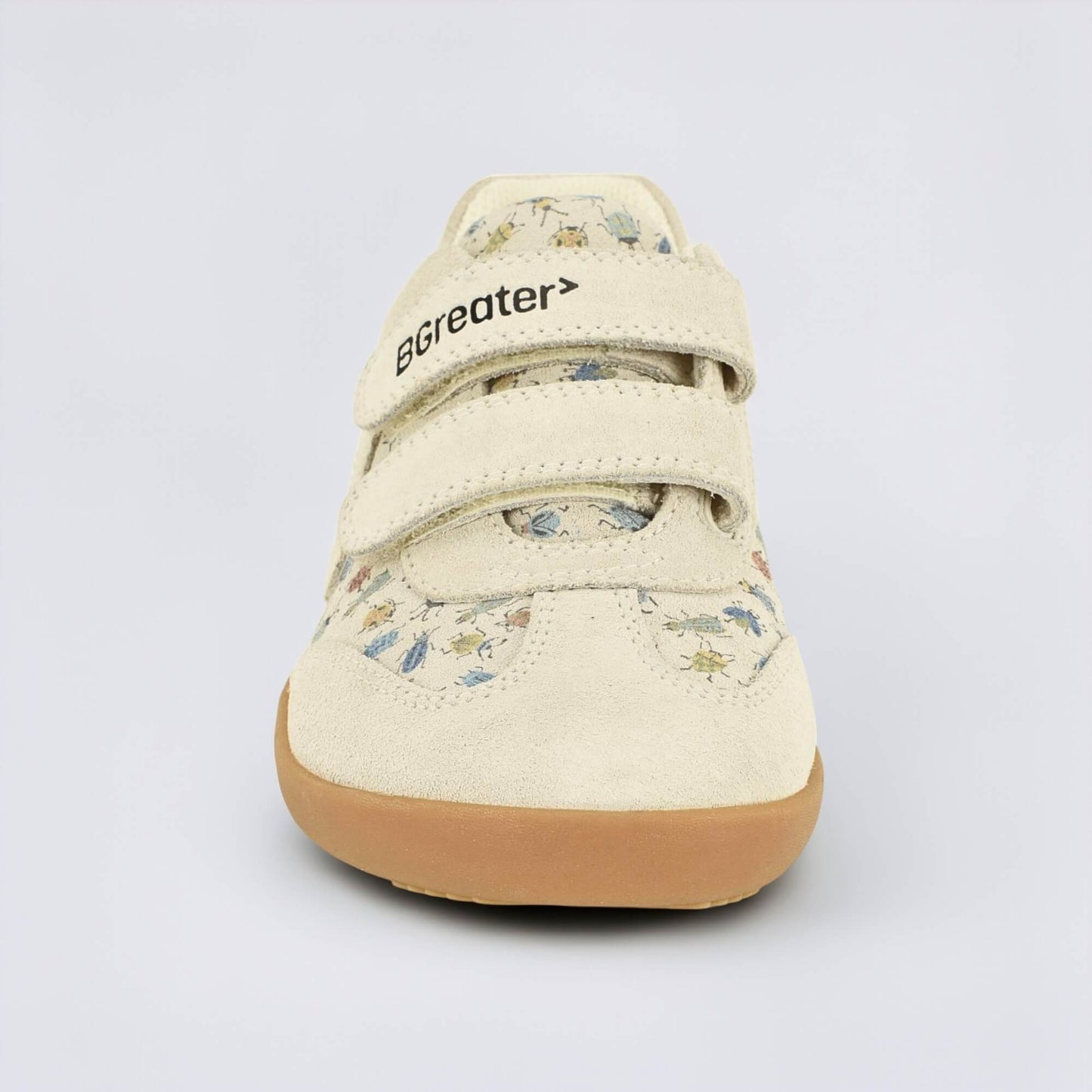 Kids Suede Velcro Trainer Bug - front