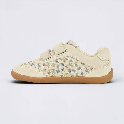 Kids Suede Velcro Trainer Bug - inside
