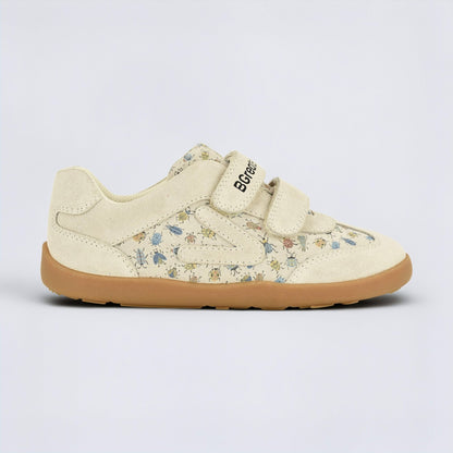 Kids Suede Velcro Trainer Bug - outside