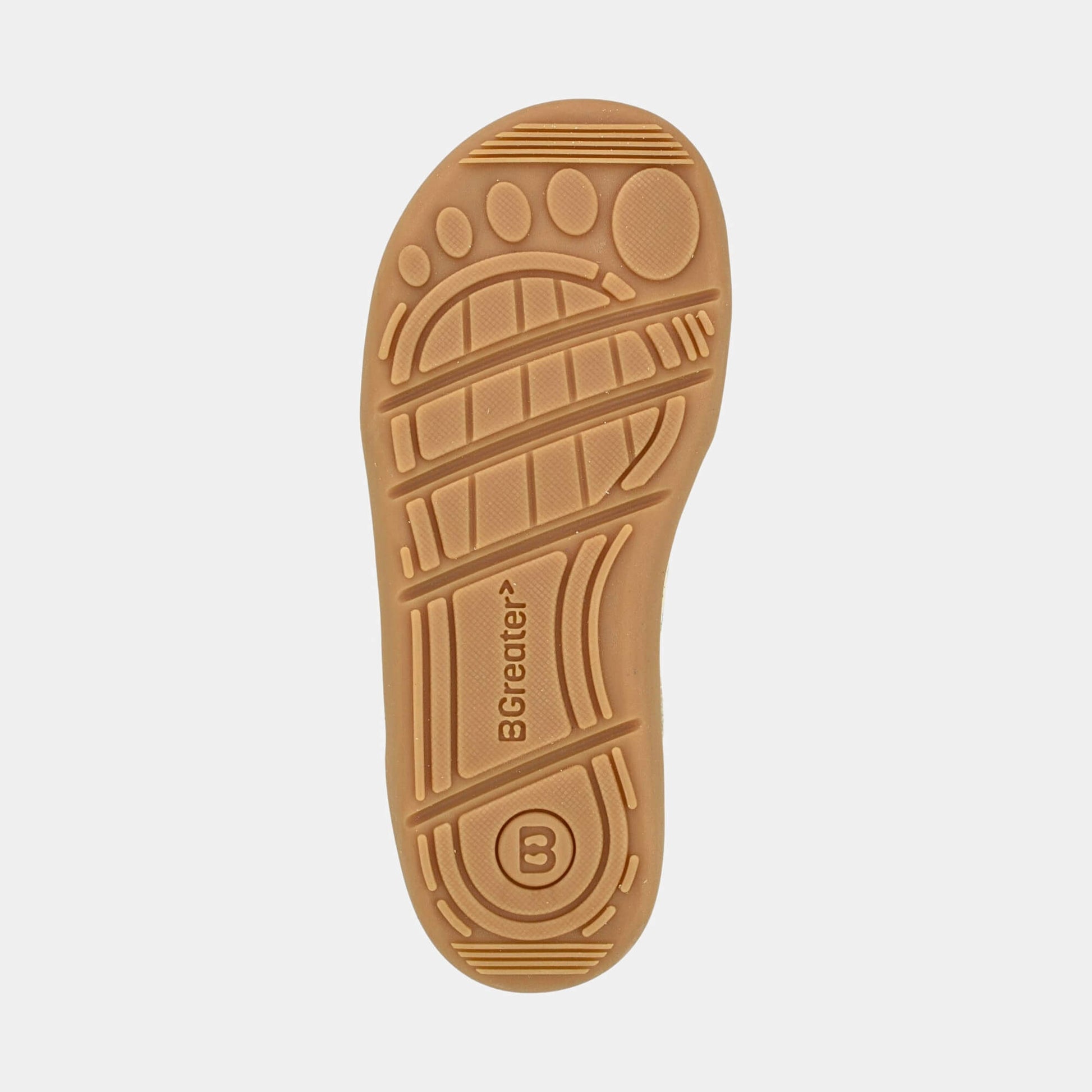 Kids Suede Velcro Trainer Bug - sole