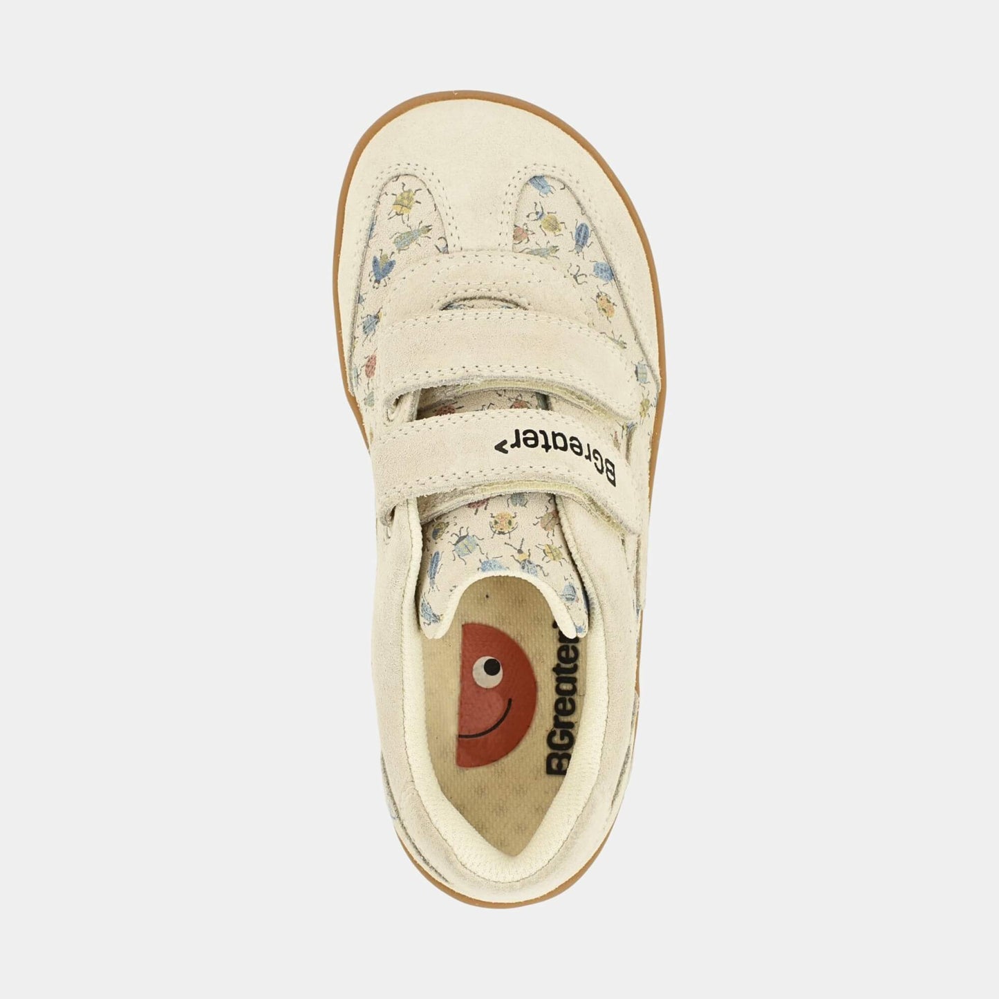 Kids Suede Velcro Trainer Bug - top