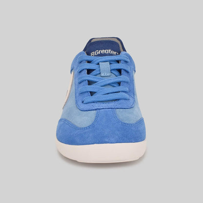 Kids Suede Trainer Blue - Front