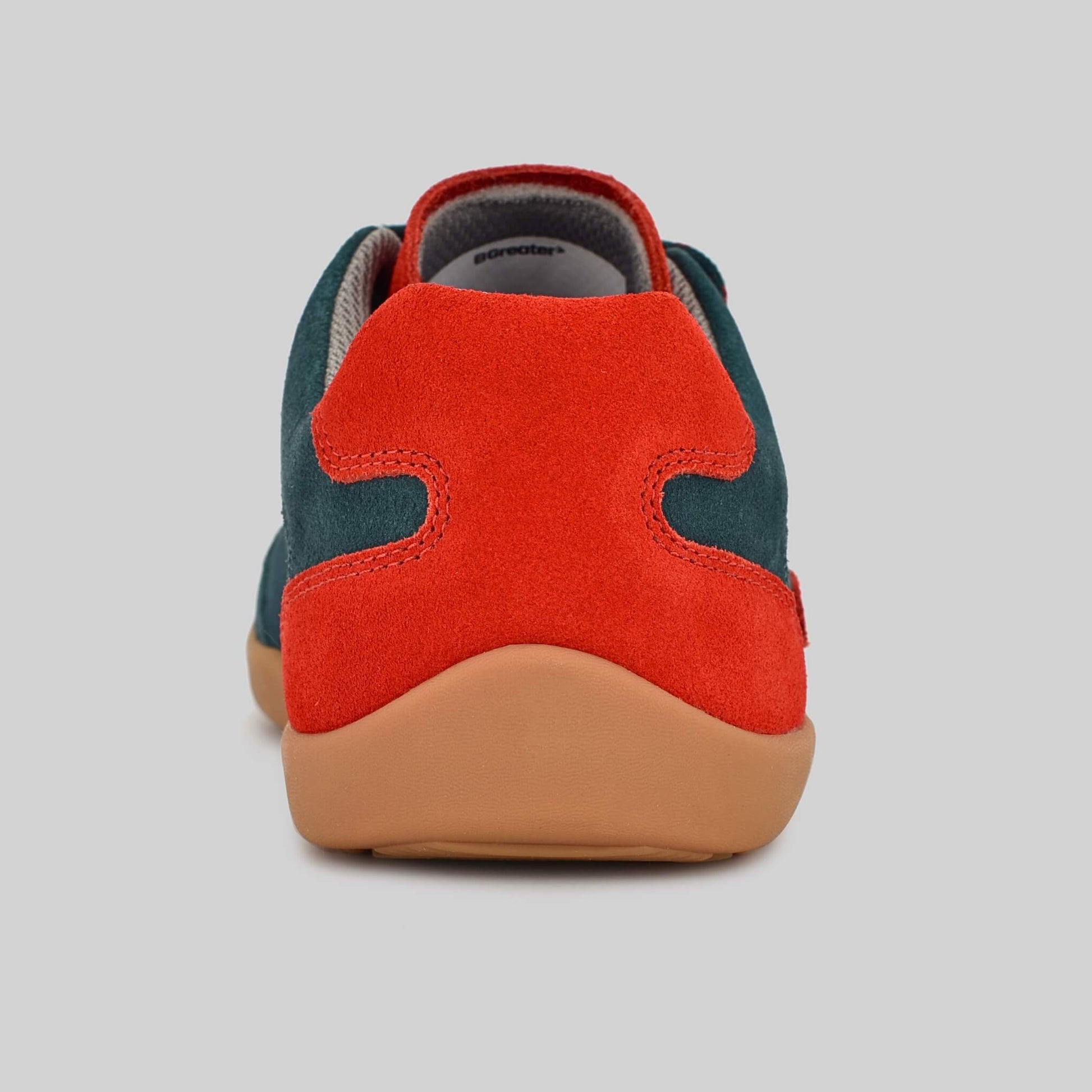 Kids Suede Trainer Green - Back