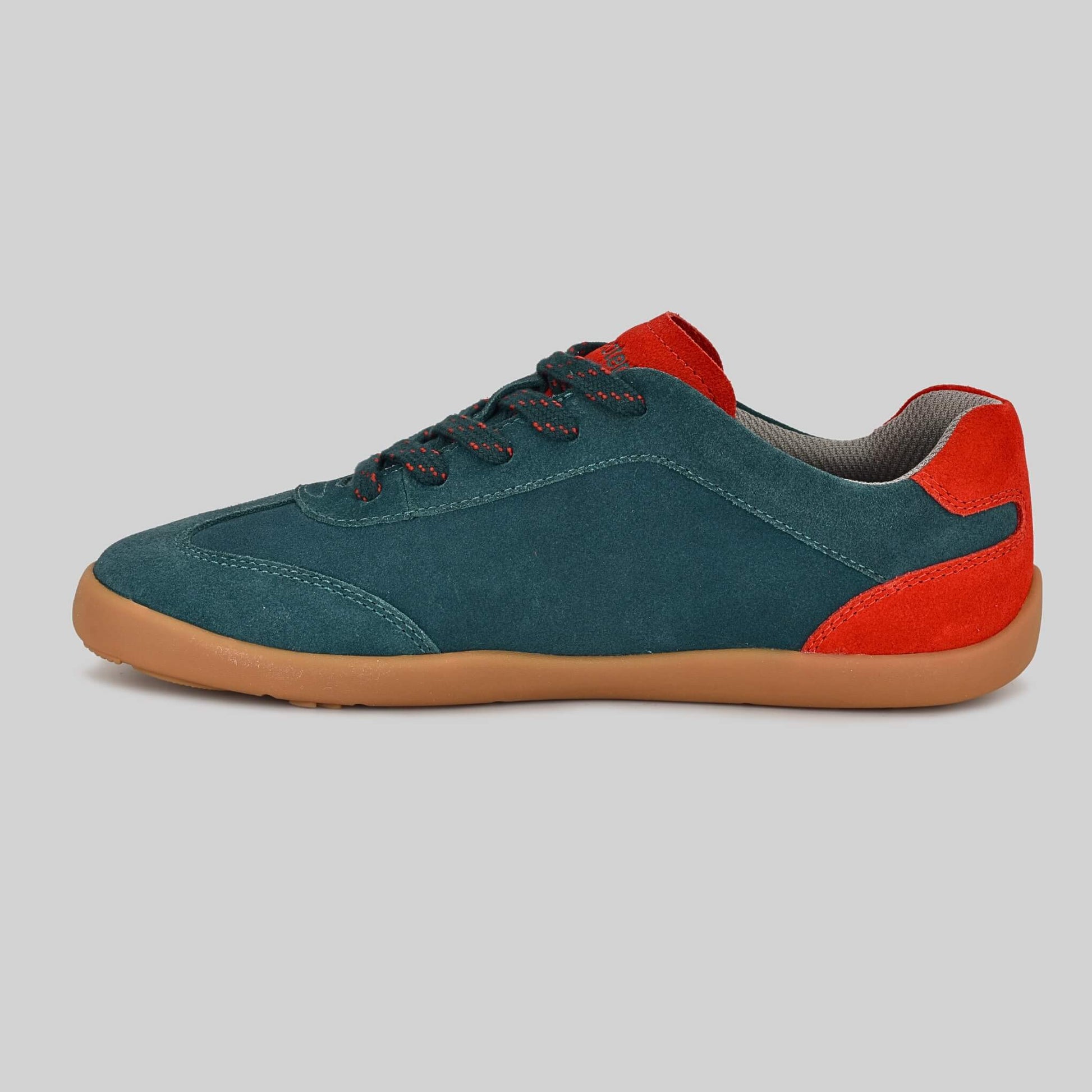 Kids Suede Trainer Green - Inside