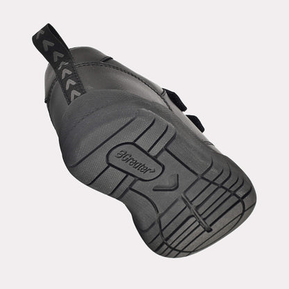 Boys Black Barefoot School Shoe - floating