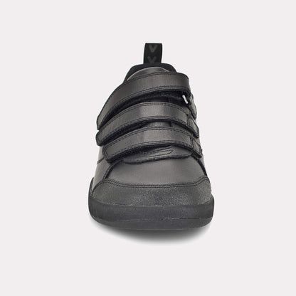 Boys Black Barefoot School Shoe - front