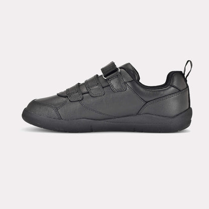 Boys Black Barefoot School Shoe - inside